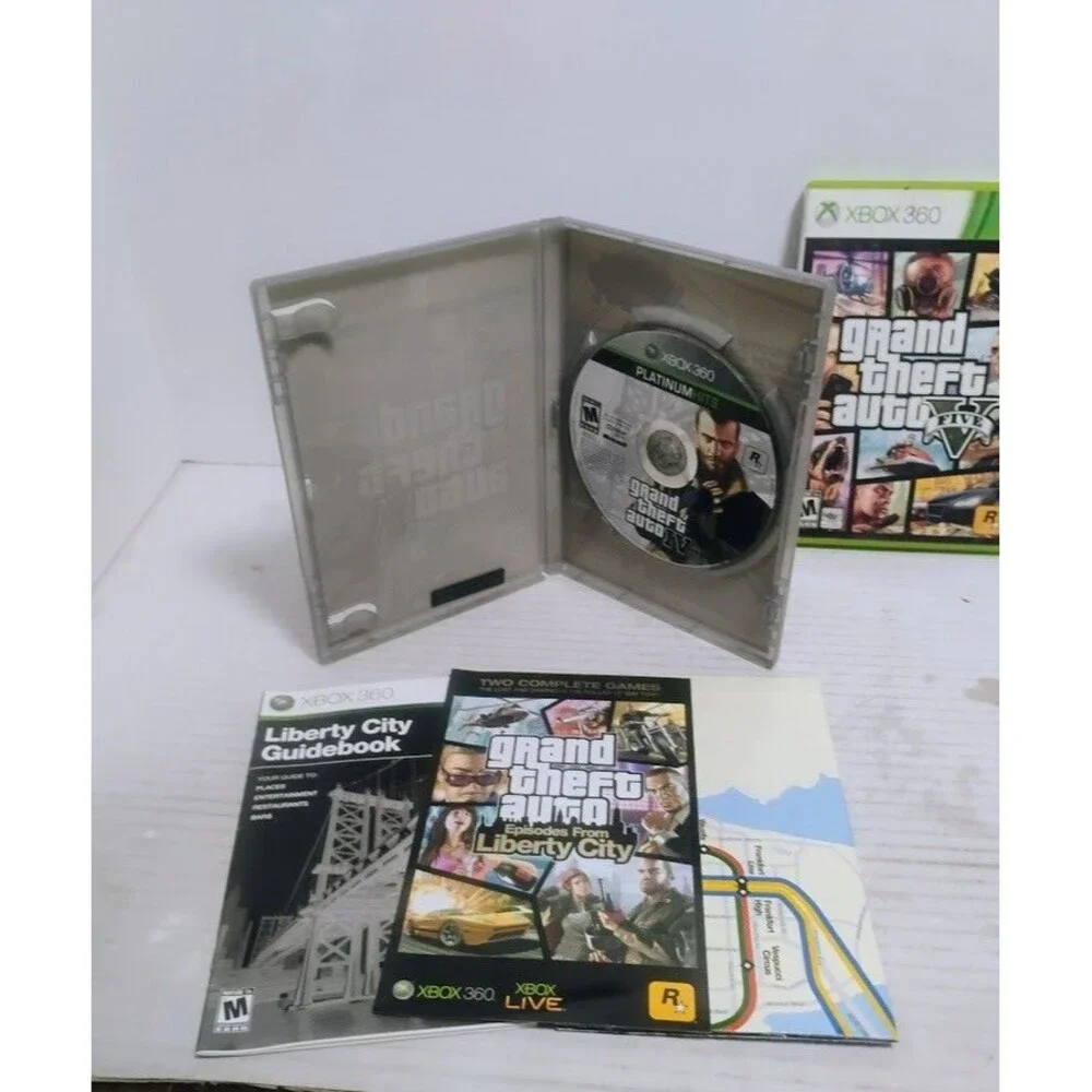 XBOX 360 GRAND THEFT AUTO GTA LOT GTA IV GTA V & LIBERTY CITY STORIES READ!!!!